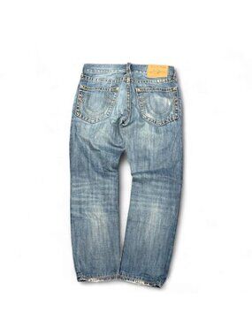 Y2K True Religion Distressed Faded Skinny Jeans